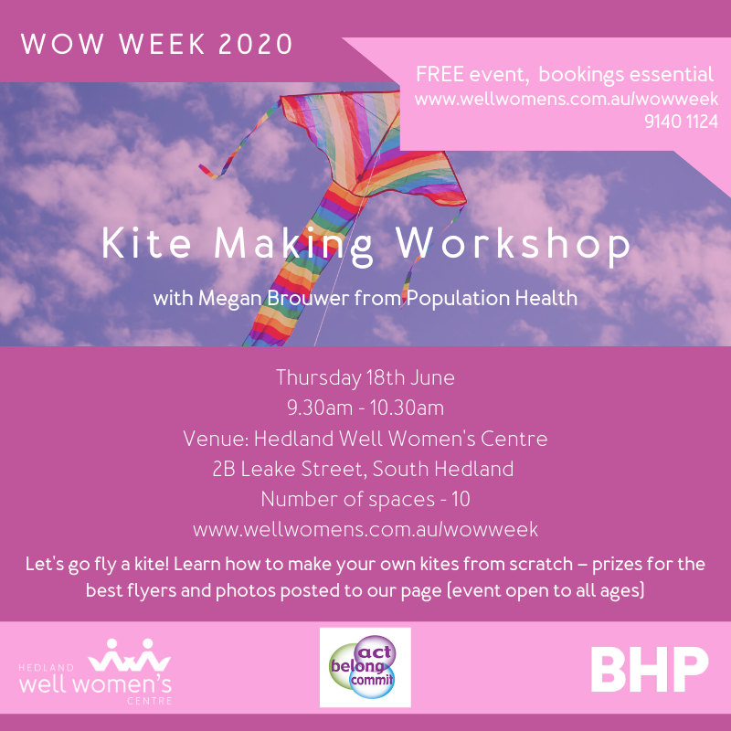 Kite Making Workshop in Hedland
